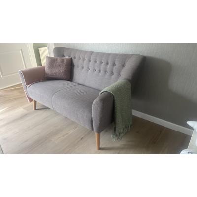2 zits zitbankje taupe scandinavisch