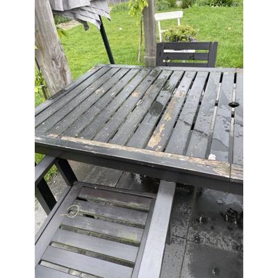 Tuintafel en 3 stoelen