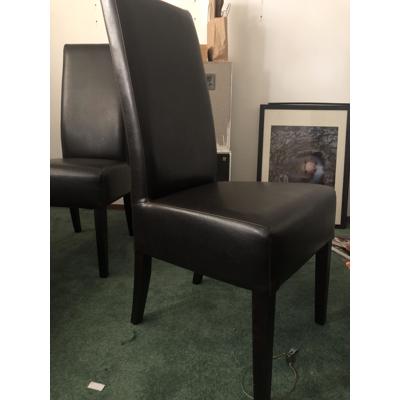 Eetkamerstoelen zwart skai