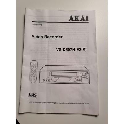 Ouderwets, maar prima werkende Video Recorder