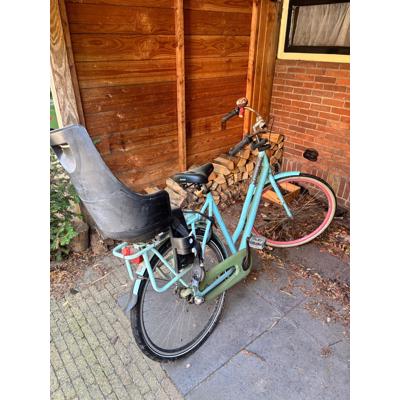 Gazelle damesfiets met kinderzitje 