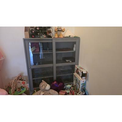 Ikea Havsta vitrinekast grijs