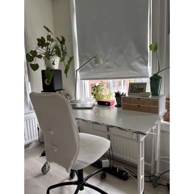 IKEA Sammankoppla bureau + stoel en lamp
