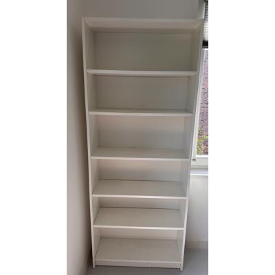 Witte kast Billy 80x28x202 cm