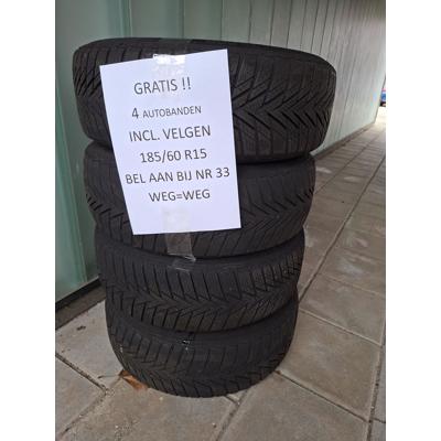 4 winterbanden met velgen