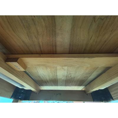 Houten uitschuifbare eettafel
