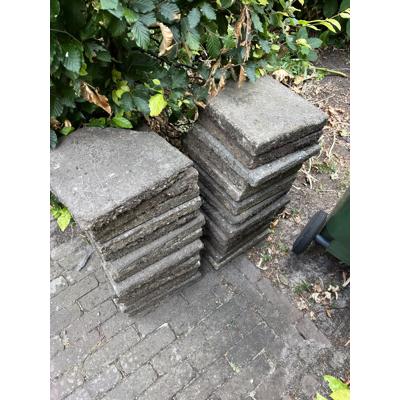Gebruikte terrastegels van beton 30-30