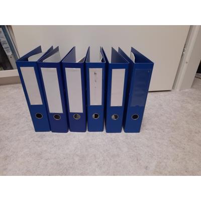 Gratis blauwe ordner mappen