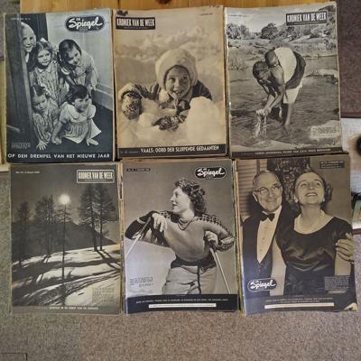 6 jaargangen van tijdschrift De Spiegel