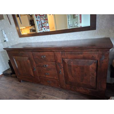 Dressoir met bijpassende spiegel