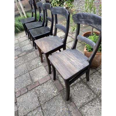 5 x houten stoel 