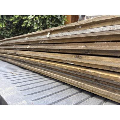 Potdeksel planken en steigerhouten planken