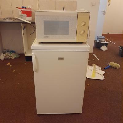 Koelkast en magnetron/fridge and microwave 