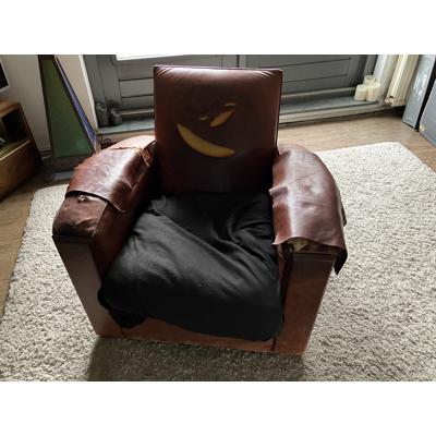 Leren fauteuil om lekker in te zitten