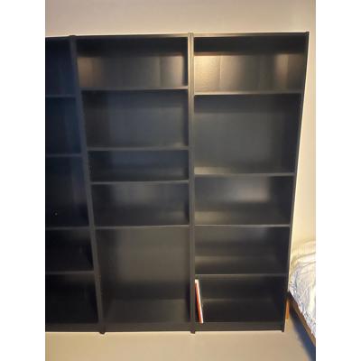 3 Boekenkasten zwart