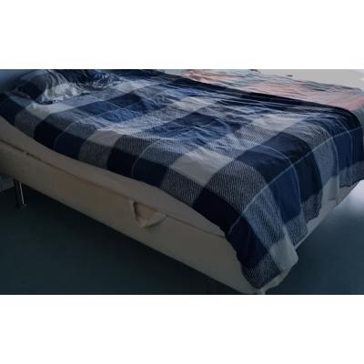 Bed en matras, pocketvering + traagschuim toplaag