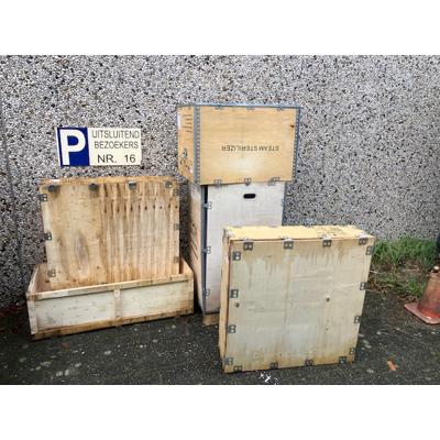 Houten triplex kisten diverse maten