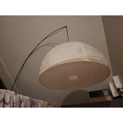 Booglamp met papieren lampenkap