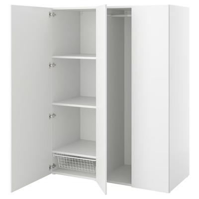 IKEA PLATSA kledingkast met 3 deuren (wit)