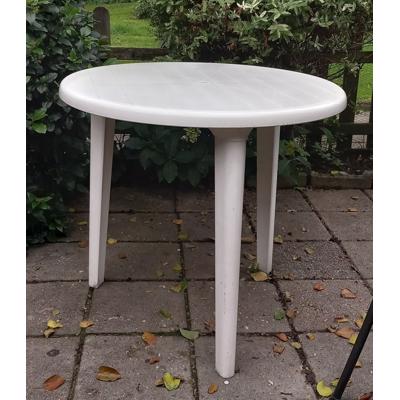 Ronde tuintafel.wit