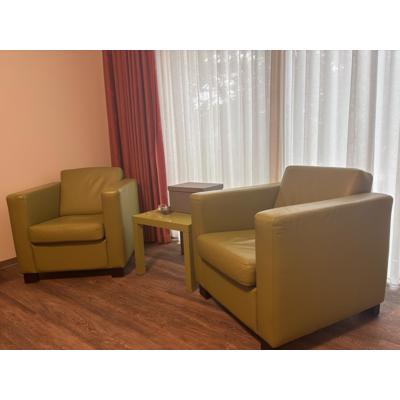 Groene fauteuils 