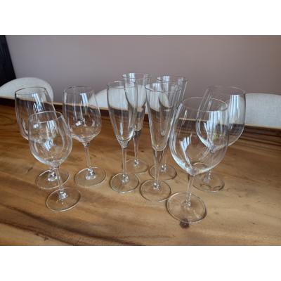 Glazen wijnglazen champagneglazen