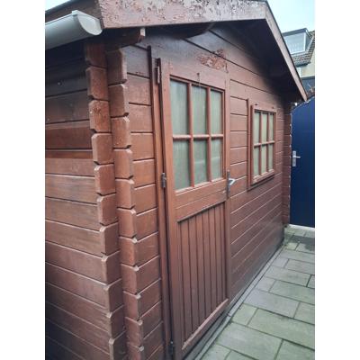 Blokhut met puntdak 3 x 4 meter