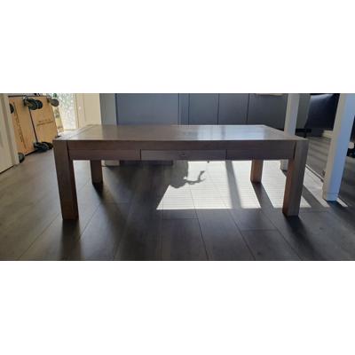 Zware houten salon tafel