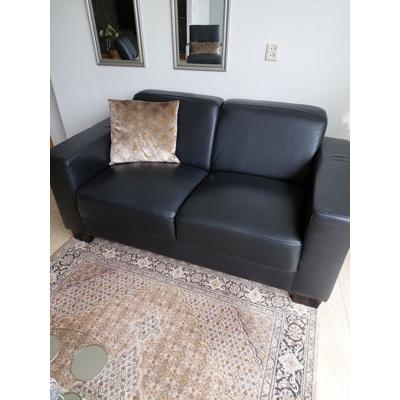 Leren banken drie stuks