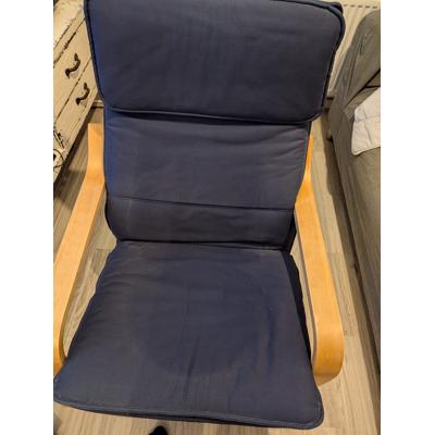 IKEA luie stoel blauw