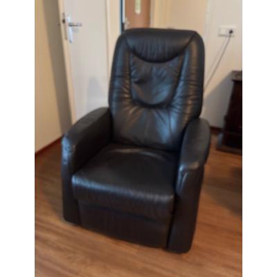Donkerbruine elektrische relax fauteuil   relaxstoel