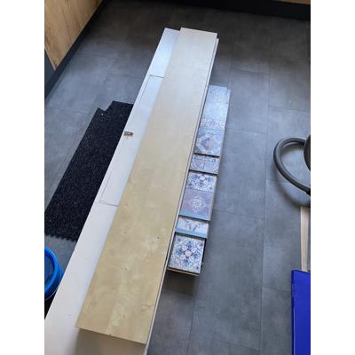 Ikea lack wandplank wit geglazuurd eiken 190cm