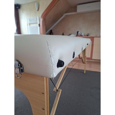 cremekleurige massagetafel 1,95 x 80cm