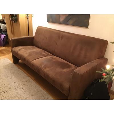 Bruine 2,5zits bank van bekend merk