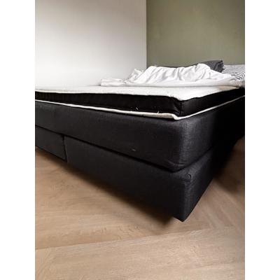 GRATIS Boxspring bed blauw 160x210cm inclusief topper