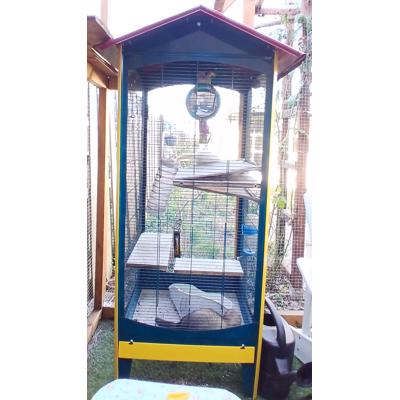 Grote vintage kooi voor vogels of fretten