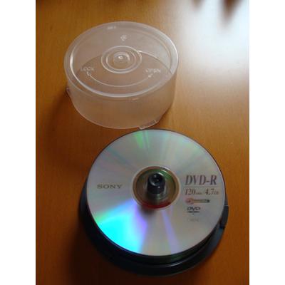 Spindel met beschrijfbare DVD-R