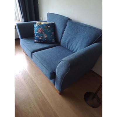 Mooie blauwe bank af te halen