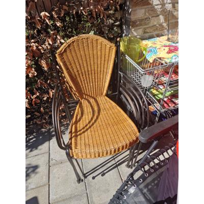 Stoelen, eetkamer, tuin