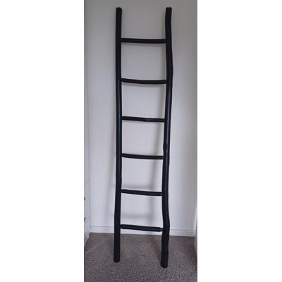 Decoratie laddertje donkerbruin