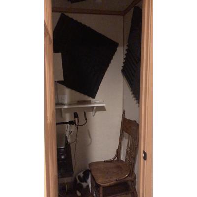Professionele geluidsstudio (geluidsdichte cabine)