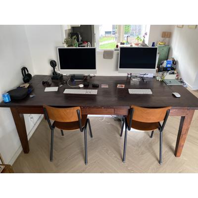 Houten eettafel Danswijk