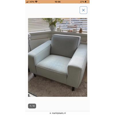 Leuke saliegroene stoel