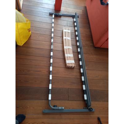 bedframe metaal 200x90 cm met wieltjes IKEA
