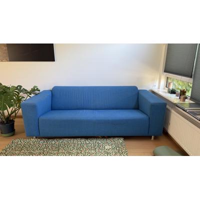 Strakke design bank minimalistisch kleur blauw Gratis 