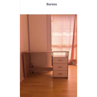 Bureautafel Hout/wit 