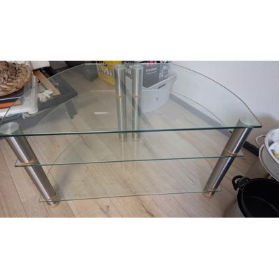 Glazen audio tafel