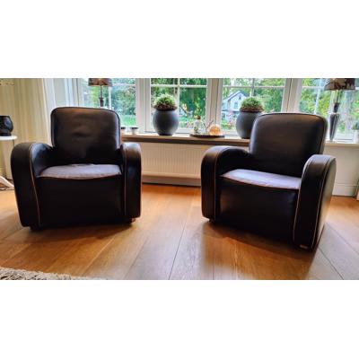 2 Leren Fautuils