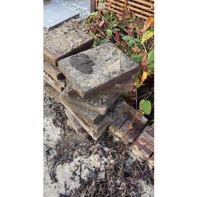 Bak stenen tegels over 