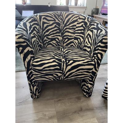2 Leuke fauteuils , tijgerprint . In goede staat. 